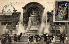 Marseille - Expo Internationale d'Electricite Fontaines à Marseille