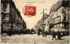 Marseille - La Cannebiere à Marseille