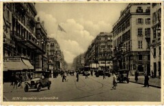 Marseille - La Canebiere à Marseille