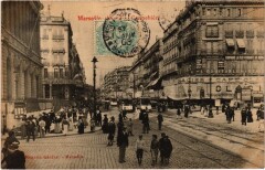 Marseille - La Cannebiere à Marseille