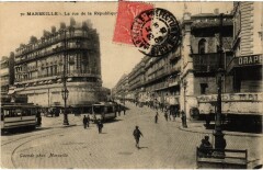 Marseille - La rue de la Republique à Marseille