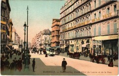 Marseille Rue Noailles, Grand Hotel du Louvre et de la Paix à Marseille