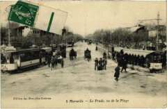 Marseille Le Prado, vu de la Plage à Marseille