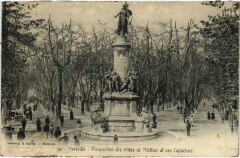 Marseille Perspective des Allees de Meilhan et des Capucines à Marseille