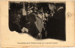 Marseille - Les premiers pas du President Kruger sur le quai à Marseille