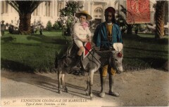 Marseille - Expo Coloniale Type d'Anier Tunisien à Marseille