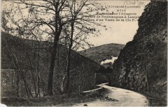 Paysage sur l'Allagnon - Road Scene with Train