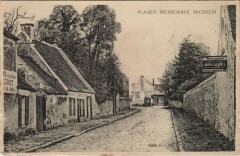 Plaque Municipale Michelin - Town Scene