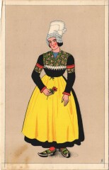 Pontgibaud Basse Auvergne - Jeune Fille du Canton de Pontgibaud à Pontgibaud