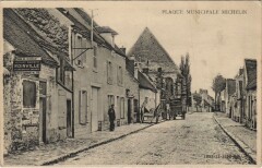 Plaque Municipale Michelin - Town Scene