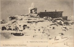Sommet du Puy de Dome en Hiver