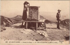 Le Mont-Dore Sommet du Sancy - La Table d'Orientation à Mont-Dore