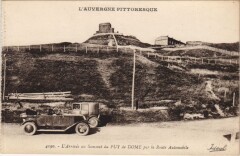 L'Arrivee au Sommet du Puy de Dome par la Route Automobile