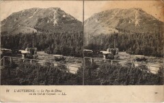 Le Puy de Dome vu du Col de Ceyssat - Stereo Postcard à Ceyssat