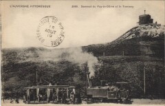 Sommet du Puy de Dome et le Tramway