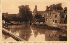 Lisieux Le Pont de Caen et la Riviere la Touques à Lisieux