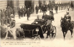 1903 Roi et reine d'Italie a Paris Hotel de la Monnaie Royalty -
													75 Paris
												