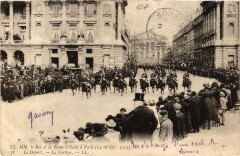 1903 Roi et reine d'Italie a Paris le Cortege Royalty -
													75 Paris
												
