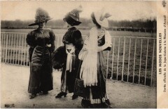 Carte postale ancienne Les modes nouvelles - Sortie officielle de la Jupe-Culotte à la Réunion d'Auteuil
                                                                     à Paris 16e
                                