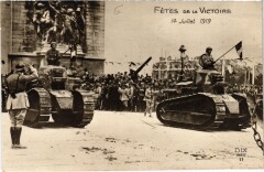 Paris Fetes de la Victoire 14 Juillet 1919 carte photo