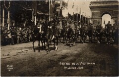 Paris Fetes de la Victoire 14 Juillet 1919 carte photo