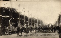 Paris Fetes de la Victoire 14 Juillet 1919 aux Champs Elysees