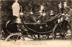 1903 Roi et reine d'Italie a Paris a Versailles Royalty