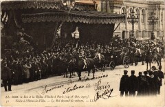 1903 Roi et reine d'Italie a Paris Hotel de Ville Royalty -
													75 Paris
												