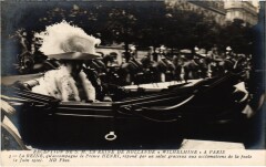 Reine Wilhelmina 1912 a Paris Prince Henri Dutch Royalty