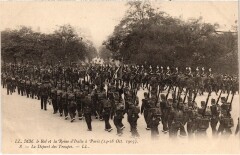 1903 Roi et reine d'Italie a Paris Les troupes Royalty -
													75 Paris
												