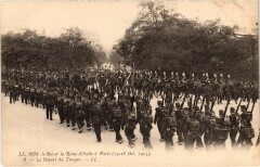 1903 Roi et reine d'Italie a Paris Les troupes Royalty -
													75 Paris
												