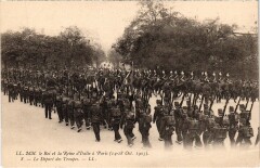 1903 Roi et reine d'Italie a Paris Les troupes Royalty -
													75 Paris
												