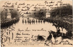 1903 Roi et reine d'Italie a Paris Place de la Concorde Royalty