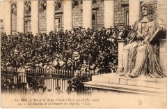 1903 Roi et reine d'Italie a Paris Chambre des deputes Royalty