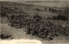 Guerre Europeenne 1914 Paris halte d'Infanterie
