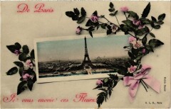De Paris Je vous envoie ces Fleurs