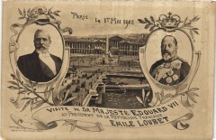 1903 Edouard Vii a Paris Roi et President British Royalty