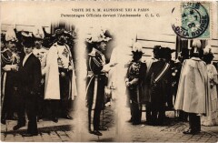 Alphonse Xiii a Paris Personnages Officiels Spanish Royalty -
													75 Paris
												