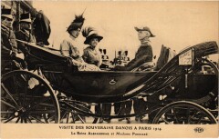 1914 Paris Reine Alexandrine mme Poincare Danish Royalty