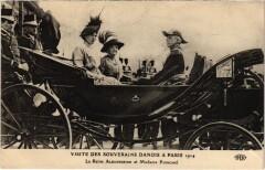 1914 Paris Reine Alexandrine mme Poincare Danish Royalty