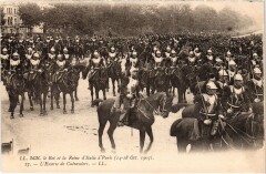 1903 Roi et reine d'Italie a Paris Escorte de Curassiers Royalty -
													75 Paris
												