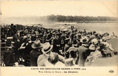 1914 Paris Prise d'Armes de Satory Aeroplanes Danish Royalty -
													75 Paris
												