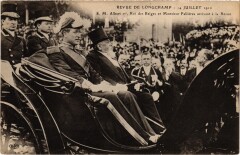 Paris Revue De Longchamp 1910 Albert Ier Roi Belgian Royalty