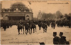 Les Souverains d'Italie à Paris - La Gare du Bois de Boulogne avant l'arrivée du Train à Paris 16e