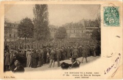 1903 Edouard Vii a Paris Avenue Bois de Boulogne British Royalty -
													75 Paris
												