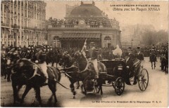 Les Souverains d'Italie a Paris Roi et President Royalty
