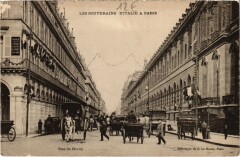 Les Souverains d'Italie a Paris Rue de Rivoli Royalty