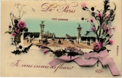 De Paris Je vous envoie ces Fleurs