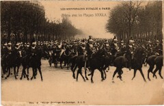 Les Souverains d'Italie a Paris Place de l'Etoile Royalty