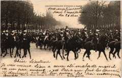 Les Souverains d'Italie a Paris Place de l'Etoile Royalty